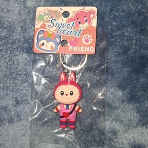 Pink and Red Keychain